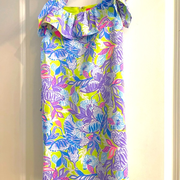 Lilly Pulitzer Romper Dress Zoya Ruffle NWT - Picture 2 of 3